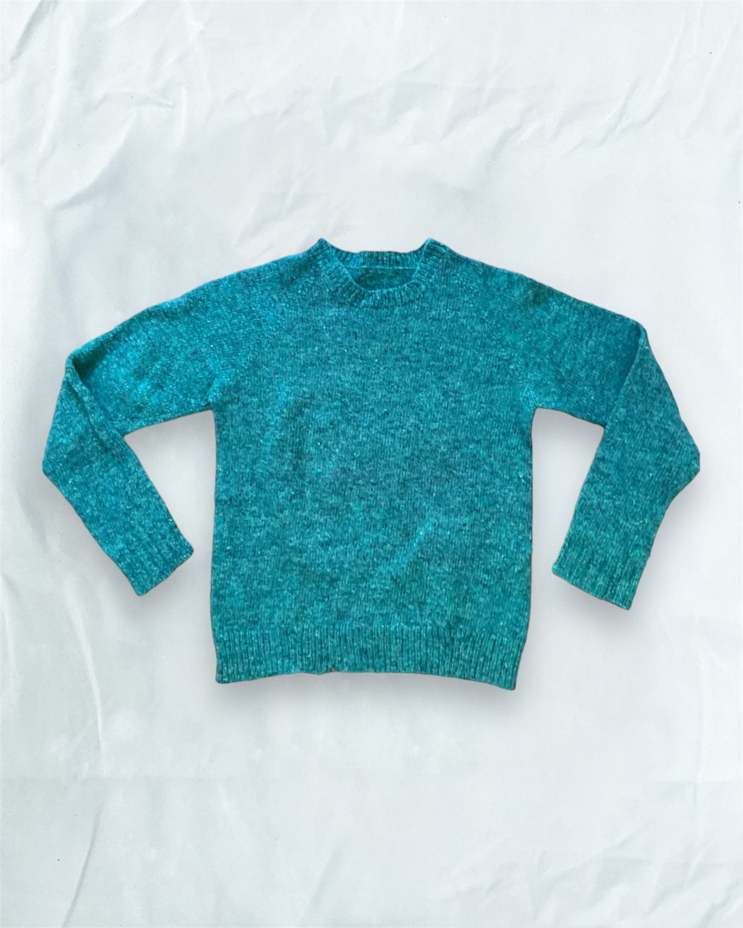 Teal Green 100% Wool Sweater