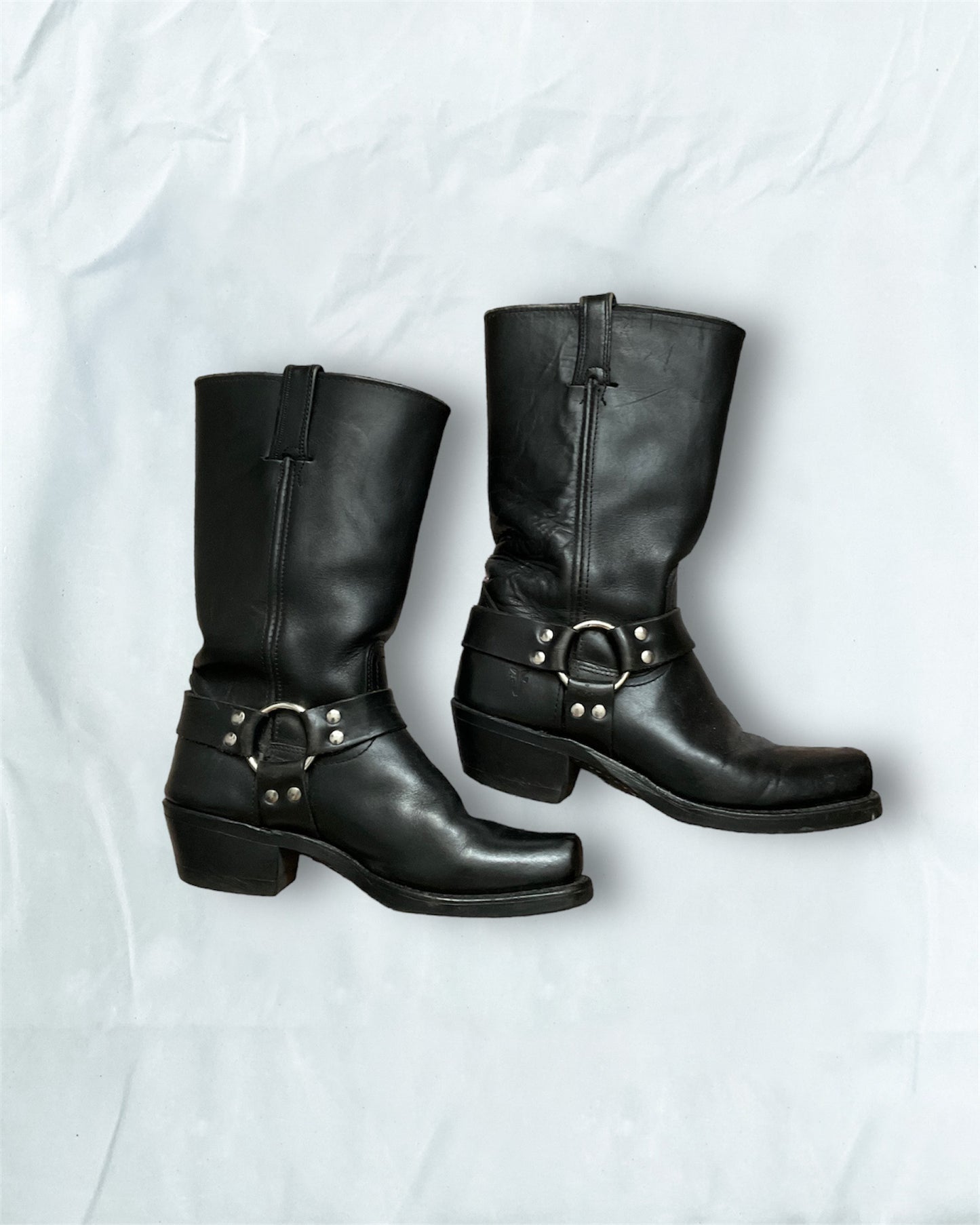 Frye Harness Black Bootss