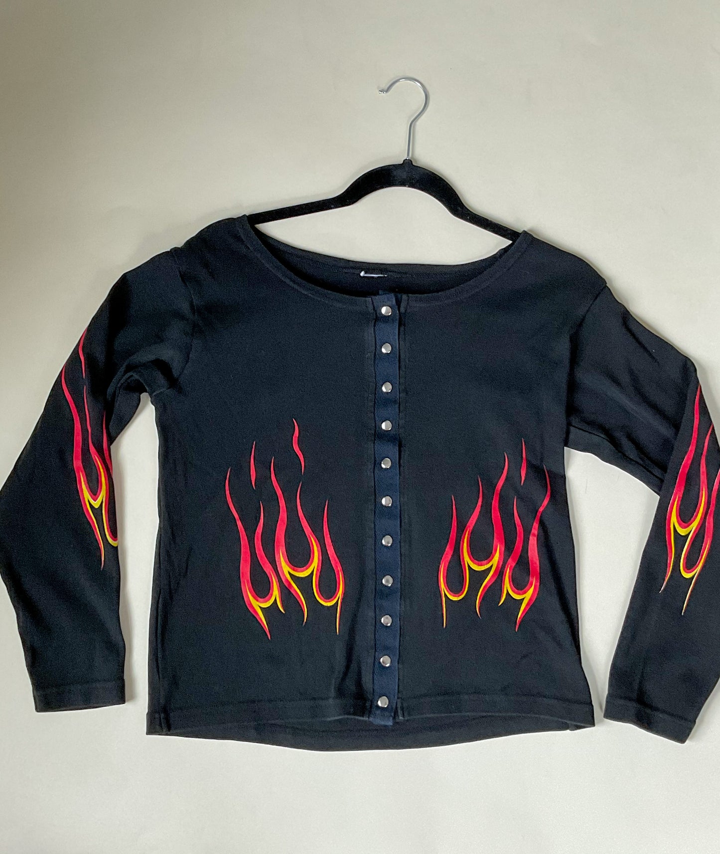 Vintage Flame Button up Long sleeve