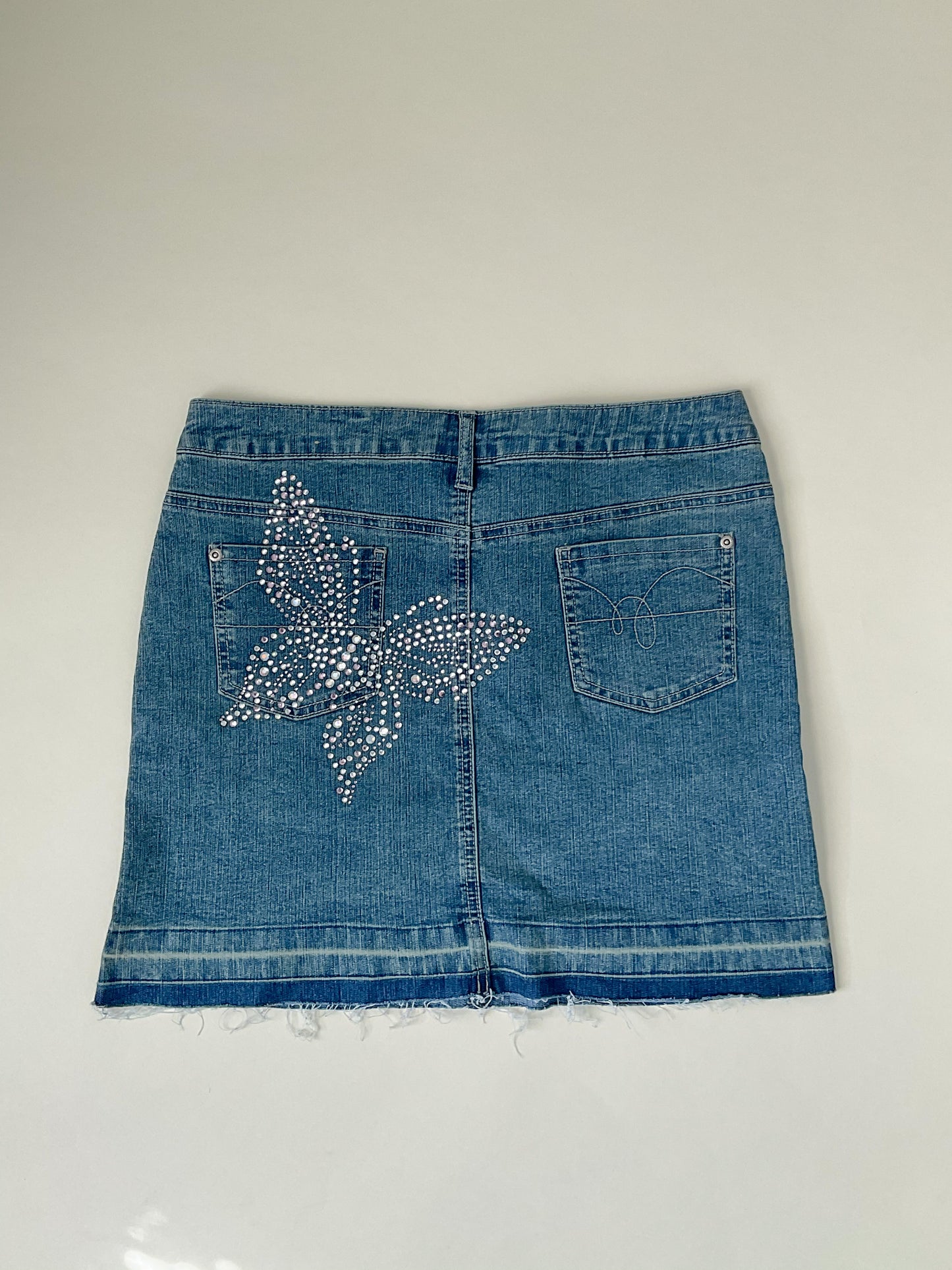 y2k bedazzles Butterfly Skirt