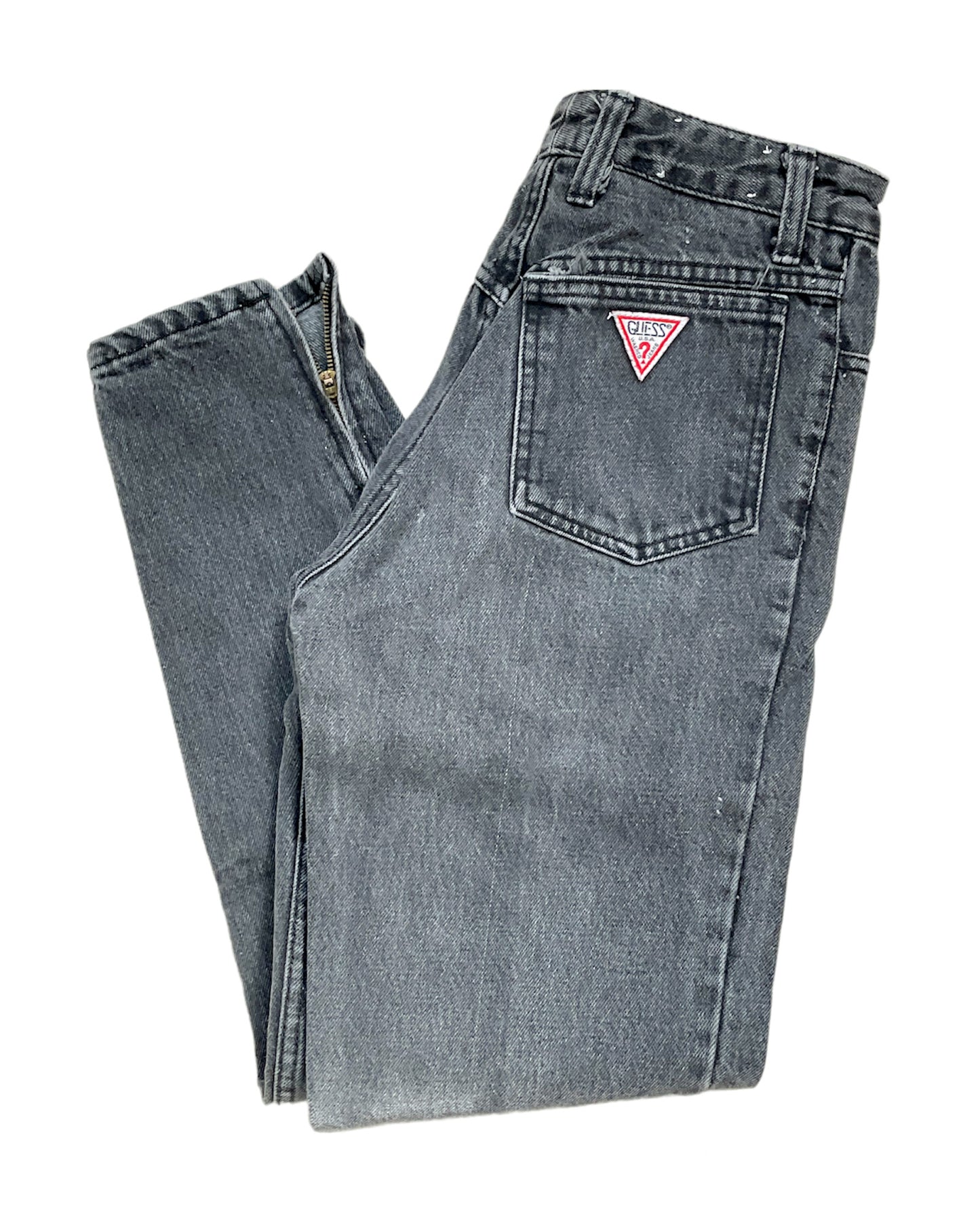 Vintage Grey Guess Zipper Jeans