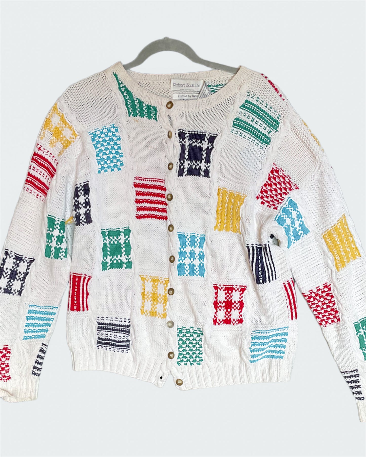 THE Colorblock Patch Sweater