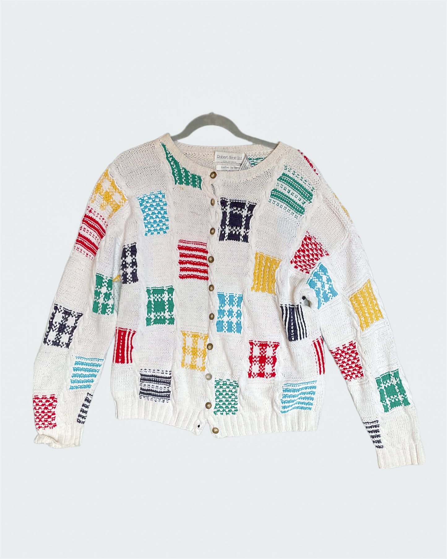 THE Colorblock Patch Sweater