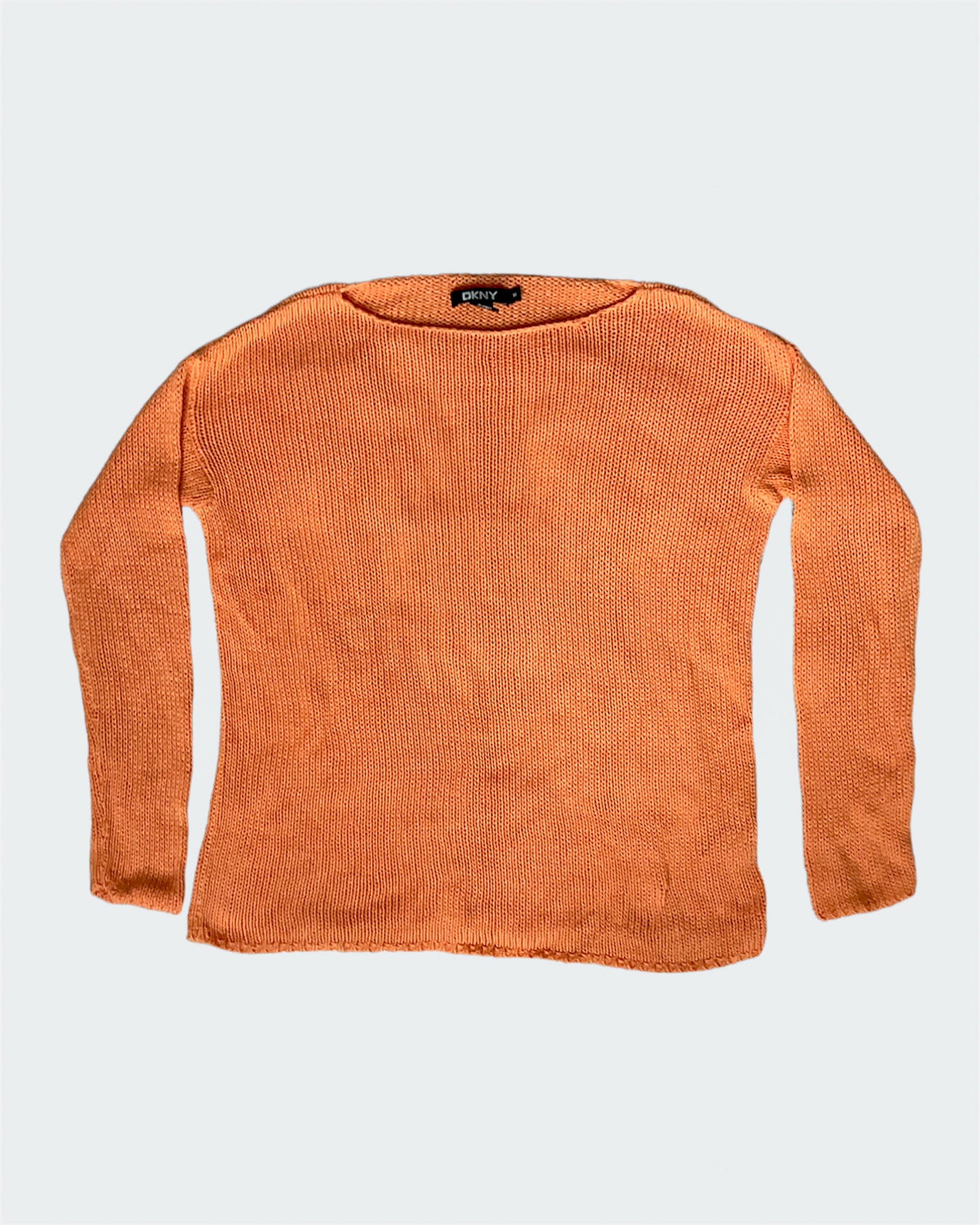 DKNY Orange Loose Knit Sweater