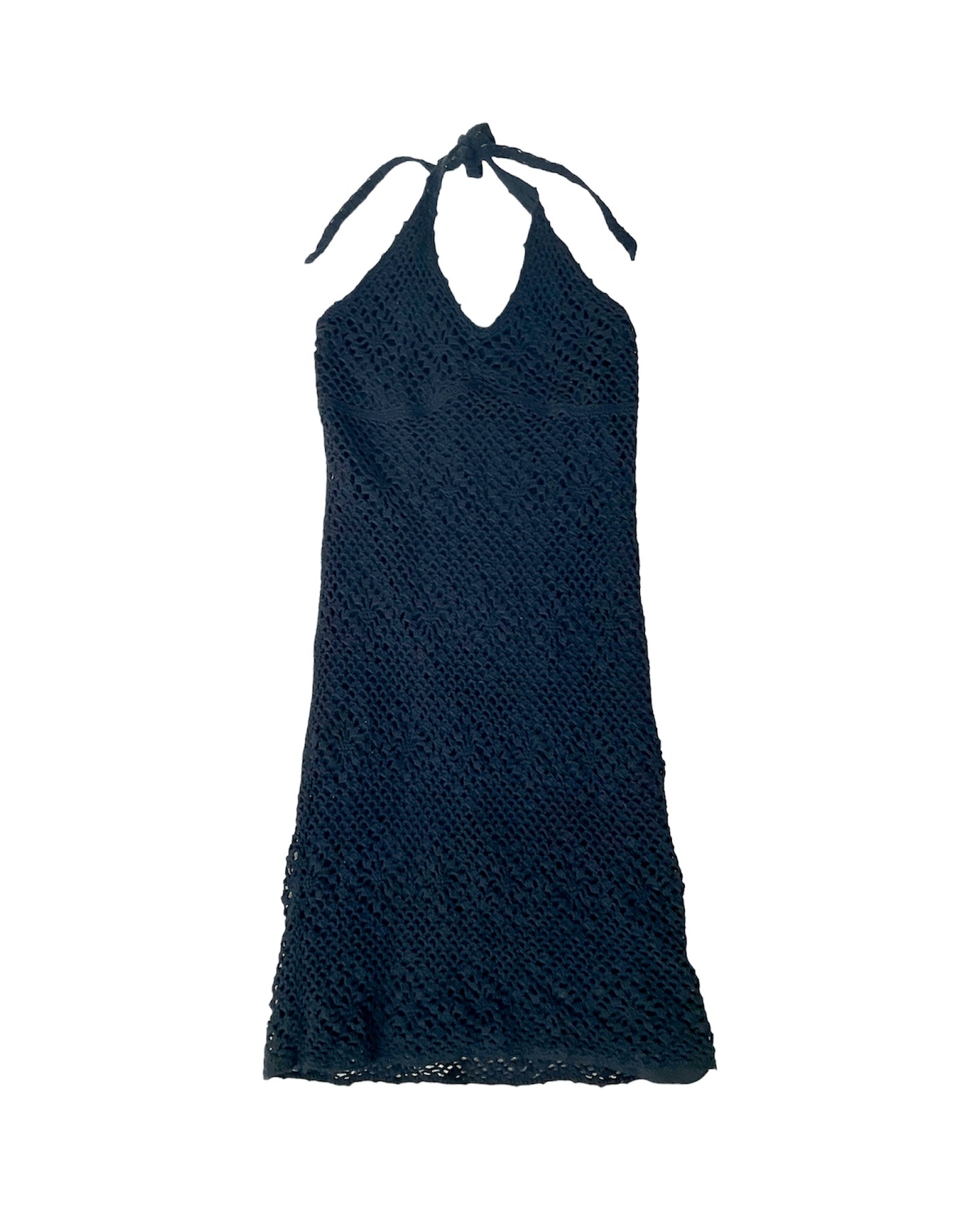 2000s Crochet Halter Dress